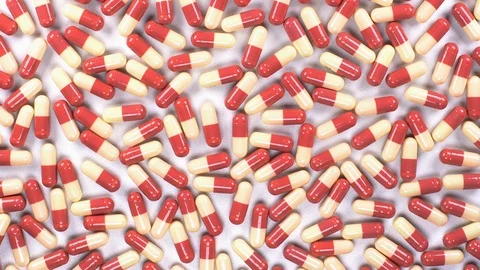 Lot of capsules taking by two hands Stock Footage 112713945