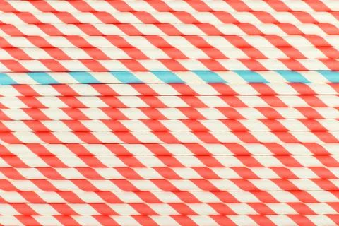 A lot of cocktail tubes. Pattern background, flat lay. Stock Photos