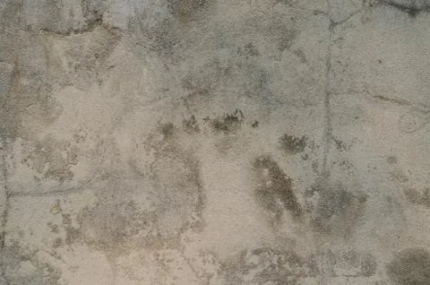 A lot of cracks on an old painted wall. Abstract grunge background Stock Photos
