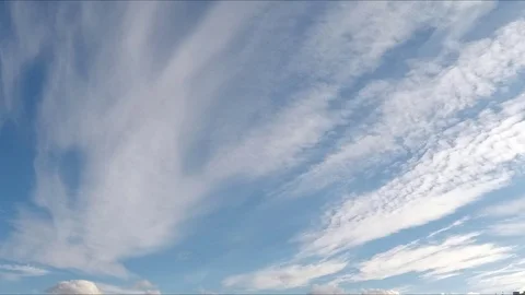 A lot of different clouds in the blue sky timelapse 스톡 동영상 77283842
