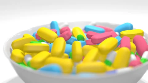 A lot of different colored of tablets Stock Footage 60709625