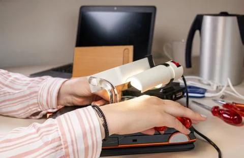 A lot to do in the hardware service Stock Photos