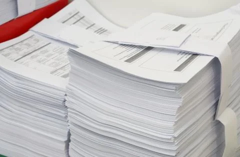 A lot of document Stock Photos