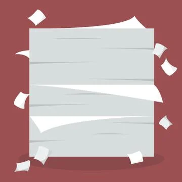 A lot of documents Stock Illustration