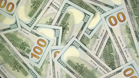 A lot of dollars rotate. Spin background of hundred usd. 100 greenback turn 4k. Stock Footage 94009040