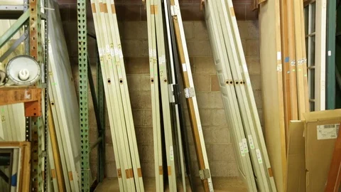 A lot of door Stock Footage 105442733