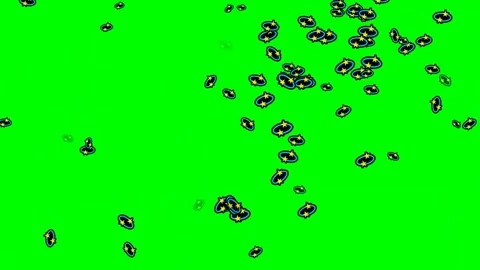 Lot Dynamic with Bubbles on Green Screen Chroma Key Background Video stock 337397143