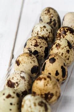 A lot of eggs in straw Foto stock