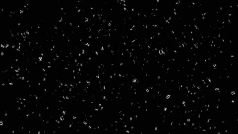 Lot of falling letters Seamless Loop on Green Screen for Keying Stock-Footage 140758761