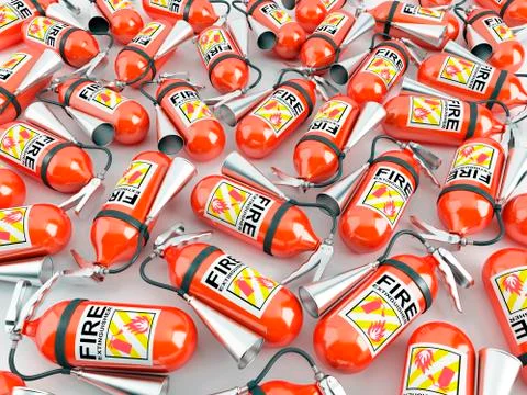 Lot of fire extinguishers Photos