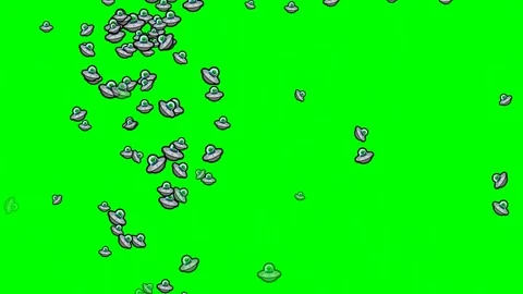 Lot Floating with Ducks Isolated Green Screen Stock Video Video stock 337397739
