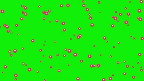 Lot Floating on Green Screen Chroma Key Background Vídeos de archivo 337045573