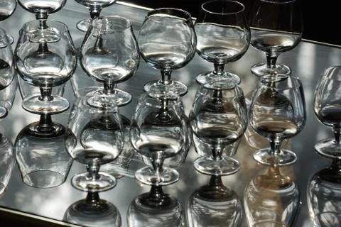 Lot of goblets Stock Photos