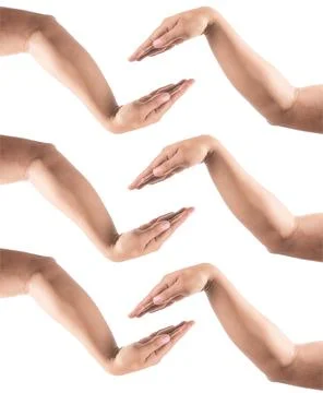 Lot of hand doing something weird. Stock Photos
