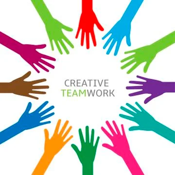 A lot of hands Illustrazione stock