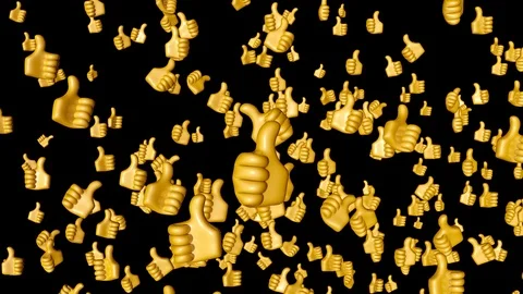 A lot of hands with thumb up 3d animation. Stock Footage 115861872