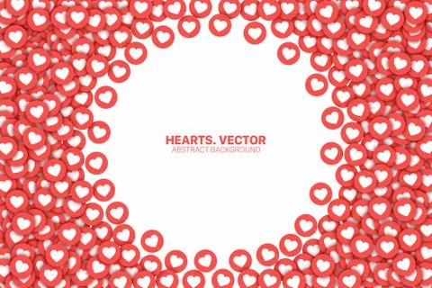 Lot Of Likes Conceptual Abstract Vector Illustration Stockillustratie