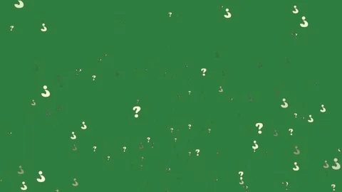 Lot Moving With Question Isolated Green Screen Stock Video Stock-Footage 338016452