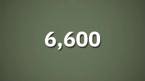 Lot Numbers Counting Up 4K Stock Footage 310358769