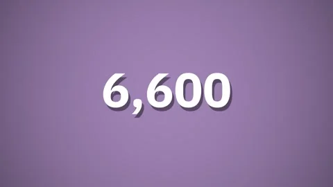 Lot Numbers Counting Up 4K Stock Footage 311302506