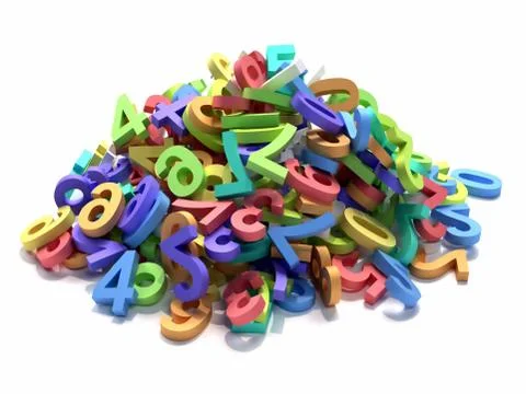 Lot numbers Stock Illustration