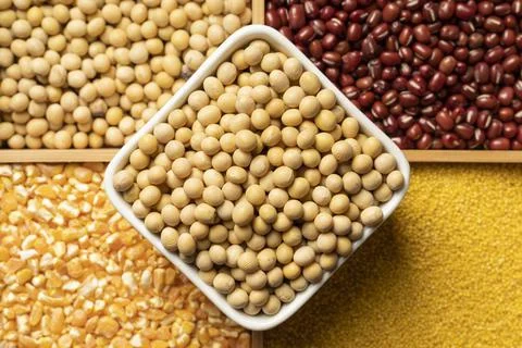 A lot of nutritious millet Stock Photos