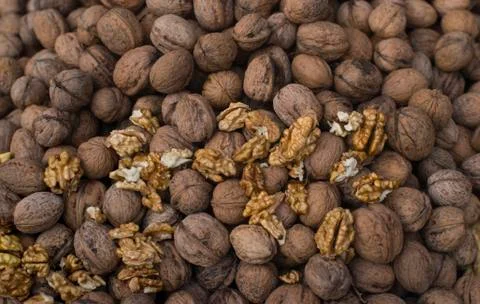 A lot of nuts Stock Photos