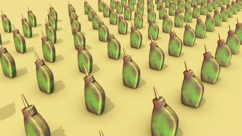 A lot of oiler in a row Stock Footage 155030956