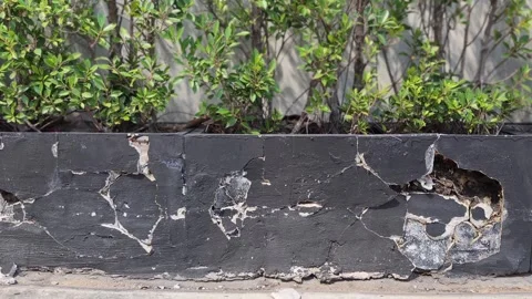 A lot of old, cracked, and worn-out plant pots. Stock Footage 340059187