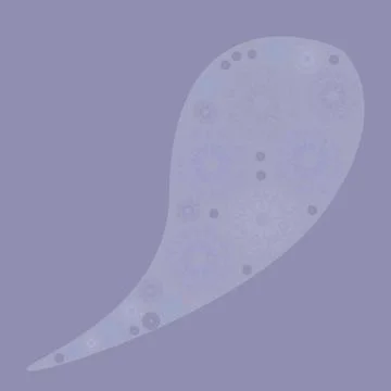 A lot of openwork 3D elements on a delicate lilac background. Stock Illustration