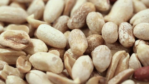 Lot of peanuts peeled close-up Stock-Footage 88712852