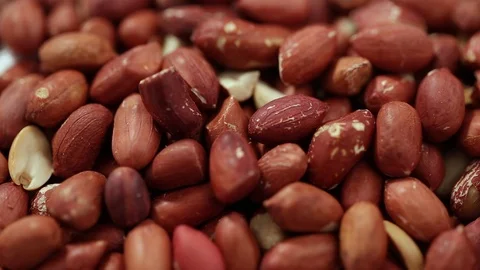 A lot of peanuts peeled Stock Footage 88712831