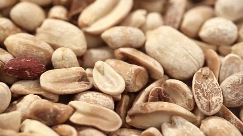 A lot of peanuts peeled Stock Footage 94740316