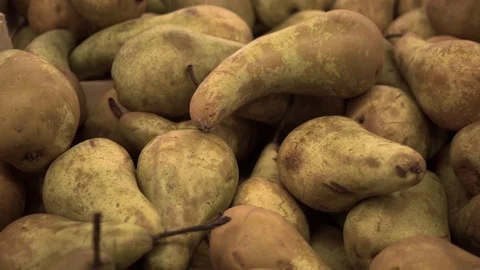 A lot of pears closeup Stock Footage 90312699