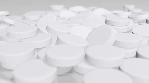 A lot of pills Stock Footage 60696855