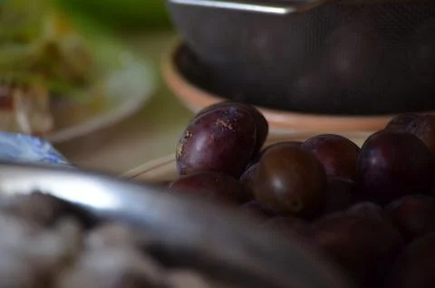A lot of plums 스톡 사진