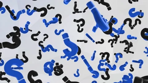 A lot of question marks. Concept of making complex decisions loop Background. Stock Footage 141563754