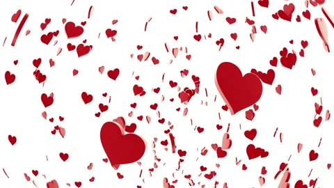A lot of red hearts Stock Footage 236702055