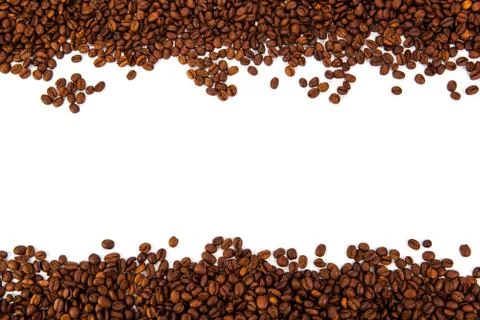 A lot of roasted coffee beans Foto stock