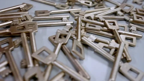 A Lot Of Same Keys Stock Footage 254402223