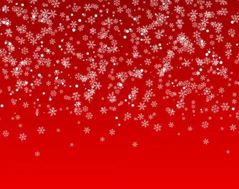 A lot of snowflakes falling from the sky Stock Illustration