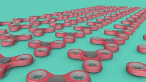 A lot of spinner in a row Stock Footage 155030907