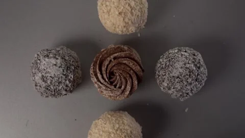 A lot of sweets. Many sweets. Multi-colored sweets Stock Footage 130631608