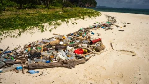 A lot of trash Foto stock