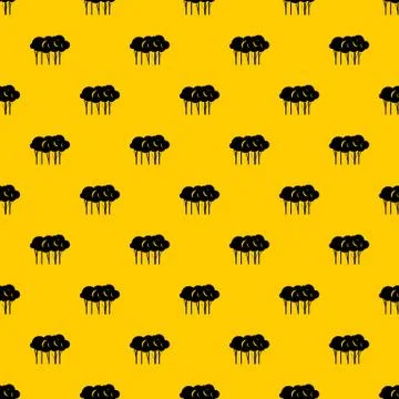 Lot of trees pattern vector Stock Illustration