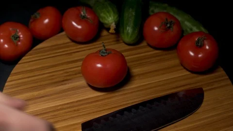  A lot of vegetables on a cutting board. Stock Footage 104657250