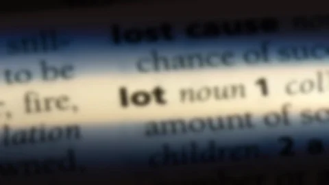 Lot word in a dictionary. Stock Footage 99562941