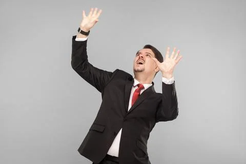 A lot of work and problems fell on the businessman Foto stock