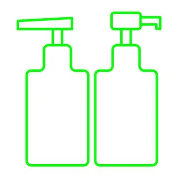 Lotion bottle Stock Illustration