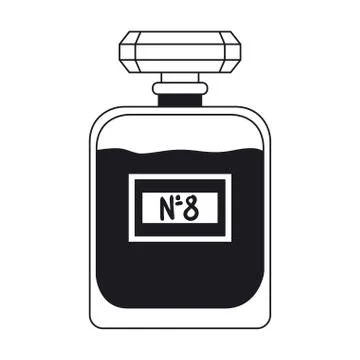 Lotion bottle make up icon Illustration